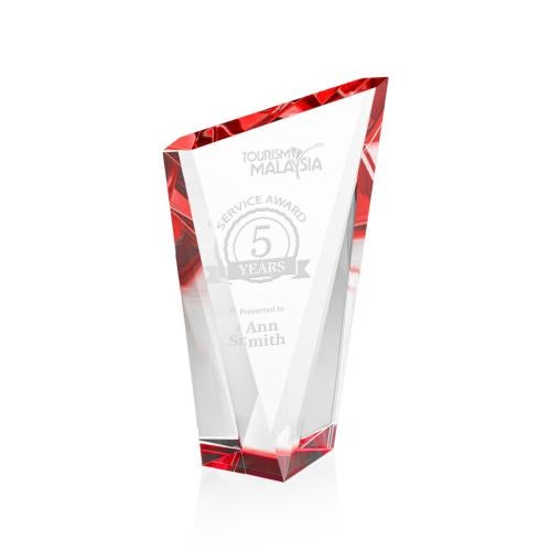 Awards and Plaques - Crystal Trophies - Maher Red Peaks Crystal Trophy