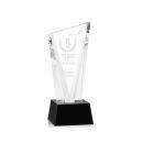 Maher on Small Base Black Peaks Crystal Trophy