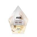 Barron Full Color Clear Polygon Crystal Trophy