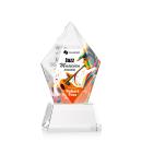 Barron Full Color on Base Clear Polygon Crystal Trophy