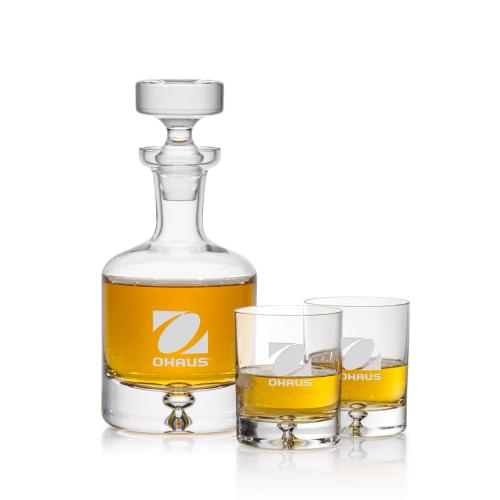 Custom Barware Glasses - Decanters - Argueta Decanter Set