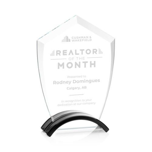 Awards and Plaques - Crystal Trophies - Pullman Black Peaks Crystal Trophy