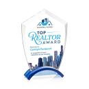 Pullman Full Color Blue Peaks Crystal Trophy