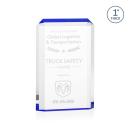 Powell Blue Rectangle Acrylic Trophy