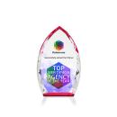 Grossman Full Color Red Peaks Crystal Trophy