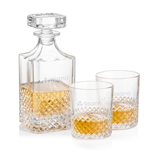 Custom Barware Glasses - Decanters - Arteaga Decanter Set