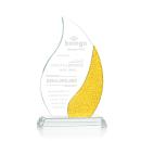 Oakley Yellow Flame Crystal Trophy