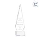Cullen on Plated Base Clear Polygon Crystal Trophy