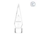Cullen on Round Base Clear Crystal Trophy