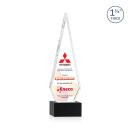 Cullen Full Color on Plated Base Black Crystal Trophy