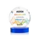 Matlow Full Color Blue Circle Crystal Trophy