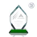 Diamond Diamond Green Polygon Crystal Trophy