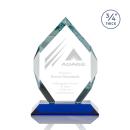 Diamond Diamond Blue Polygon Crystal Trophy