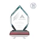 Diamond Diamond Rosewood Polygon Crystal Trophy