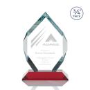 Diamond Diamond Red Polygon Crystal Trophy
