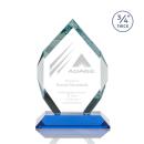 Diamond Diamond Sky Blue Polygon Crystal Trophy