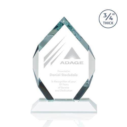Awards and Plaques - Crystal Trophies - Diamond Diamond Fagan Polygon Crystal Trophy