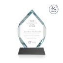 Diamond Diamond on Helton Black Polygon Crystal Trophy