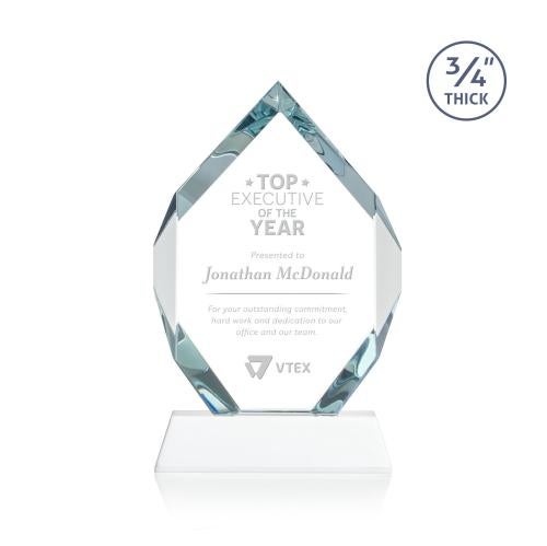 Awards and Plaques - Crystal Trophies - Diamond Diamond on Helton Fagan Polygon Crystal Trophy