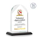 Cortez Full Color Black Peaks Crystal Trophy