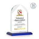 Cortez Full Color Blue Peaks Crystal Trophy