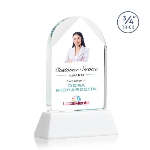 Awards and Plaques - Crystal Trophies - Cortez Full Color on Helton Fagan Peaks Crystal Trophy