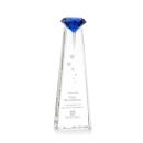 Mitchell Diamond Optical/Sapphire Towers Crystal Trophy