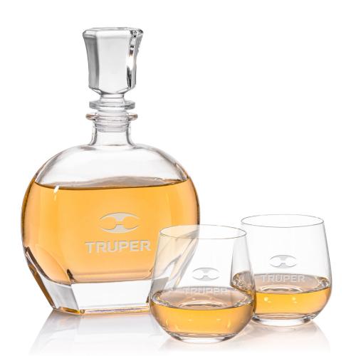 Custom Barware Glasses - Decanters - Glendale Decanter & Garland OTR