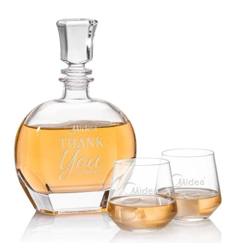 Custom Barware Glasses - Decanters - Glendale Decanter & Ledford OTR