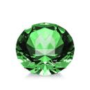 Optical Diamond Emerald Crystal Trophy
