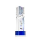 Groves Full Color on Lockwood Base Blue Towers Crystal Trophy