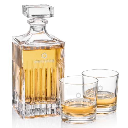 Custom Barware Glasses - Decanters - Drummond Decanter Set