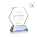Pagan on Helton Prismatic Polygon Crystal Trophy