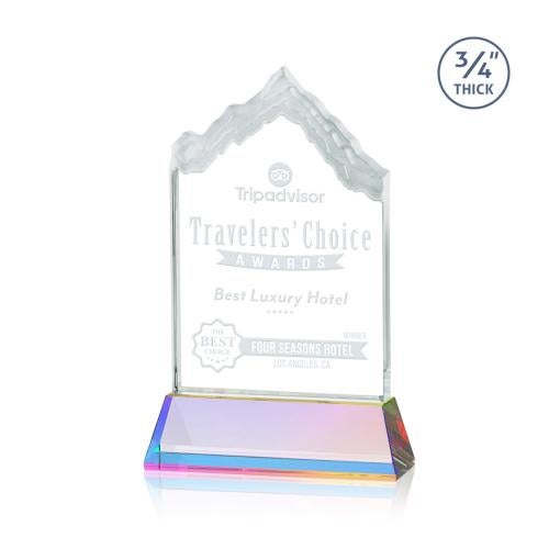 Awards and Plaques - Crystal Trophies - McGinnis on Helton Prismatic Peaks Crystal Trophy