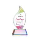 Teague Vividprint&trade; on Helton Prismatic Flame Crystal Trophy