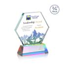 Pagan Full Color on Helton Prismatic Polygon Crystal Trophy