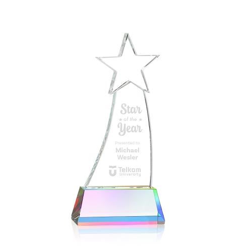 Awards and Plaques - Crystal Trophies - Manolita Star Prismatic Crystal Trophy