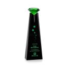 Mitchell Diamond Black/Emerald Towers Crystal Trophy