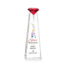 Mitchell Diamond Full Color Optical/Ruby Towers Crystal Trophy