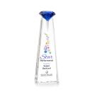 Mitchell Diamond Full Color Optical/Sapphire Towers Crystal Trophy