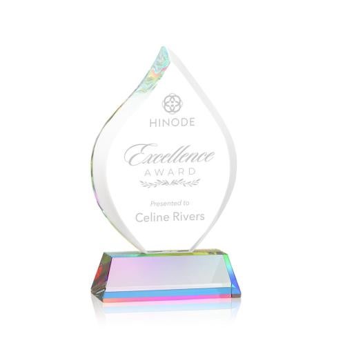 Awards and Plaques - Crystal Trophies - Cavazos on Helton Base - Prismatic