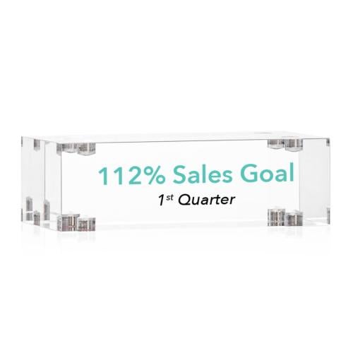 Awards and Plaques - Employee Awards - Years of Service Awards - Derringer Full Color Rectangle Components Acrylic Trophy
