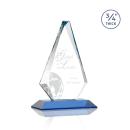 Crowell Sky Blue Crystal Trophy