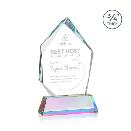 Awards and Plaques - Crystal Trophies - Boone Ice Peak on Helton Prismatic Peaks Crystal Trophy