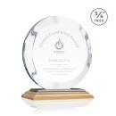 Delarosa Bamboo/Black Circle Wood Trophy