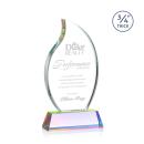 Summers on Helton Base Prismatic Flame Crystal Trophy