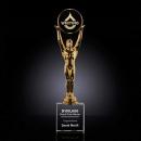 Logan Circle on Optical Crystal Trophy