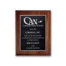 Etch/Antiqued Plaque - Walnut Chamfer Edge