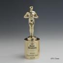 Classic Achievement Metal on Gold Trophy