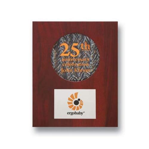 Awards and Plaques - Wall Plaque Awards - Silver Draper Rectangle Trophy